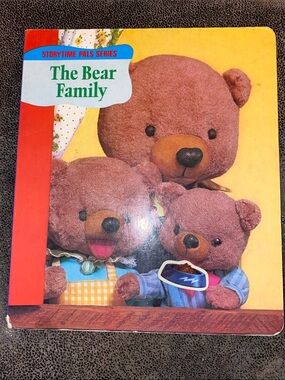 📚 Vintage The Bear Family Plush Bears Kids Story Board Book